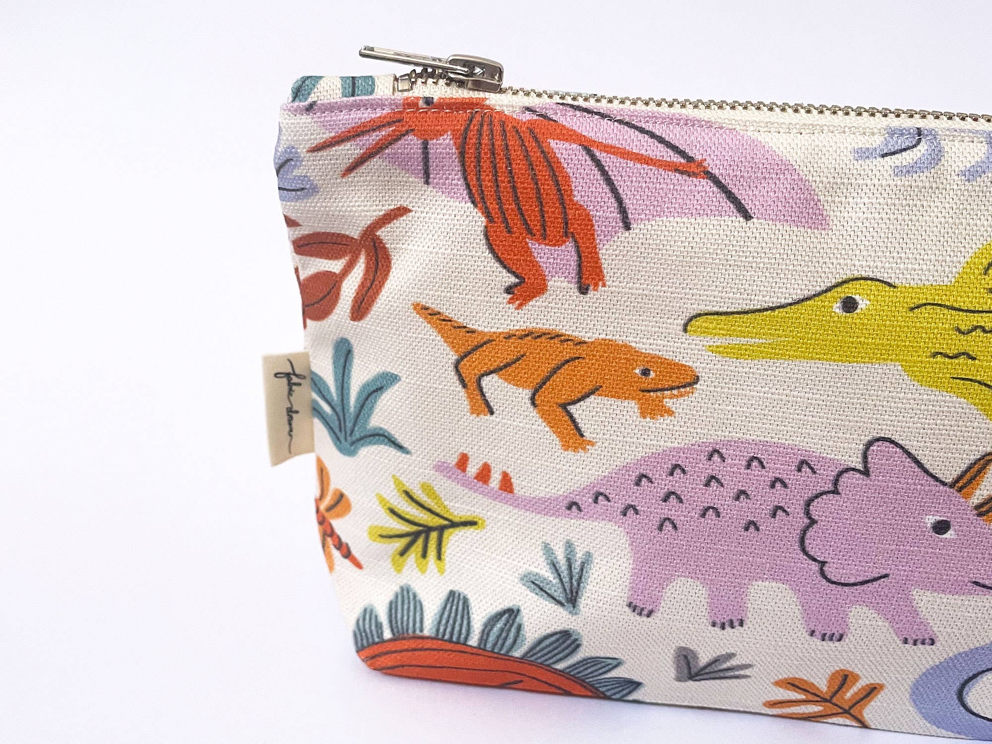 Fabric Drawer - Wholesale Pouch - Women's - Handmade Make-up, Travel, Clutch Fabric Zip Purse - Dinos2