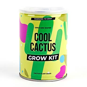 Cool Cactus Grow Tin per la vendita all'ingrosso da parte di Gift Republic