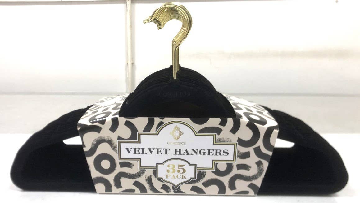 Concepts In Time - Wholesale Clothes Hangers - Concepts 35pk Space-Saving Velvet Hangers – Premium Grip16