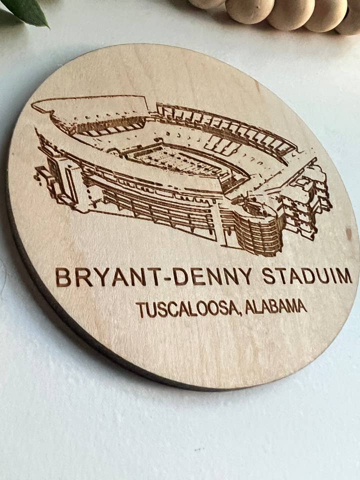 Bryant-Denny Stadium Coasters Bama Alabama Roll Tide pour la vente par Geaux Magnolia