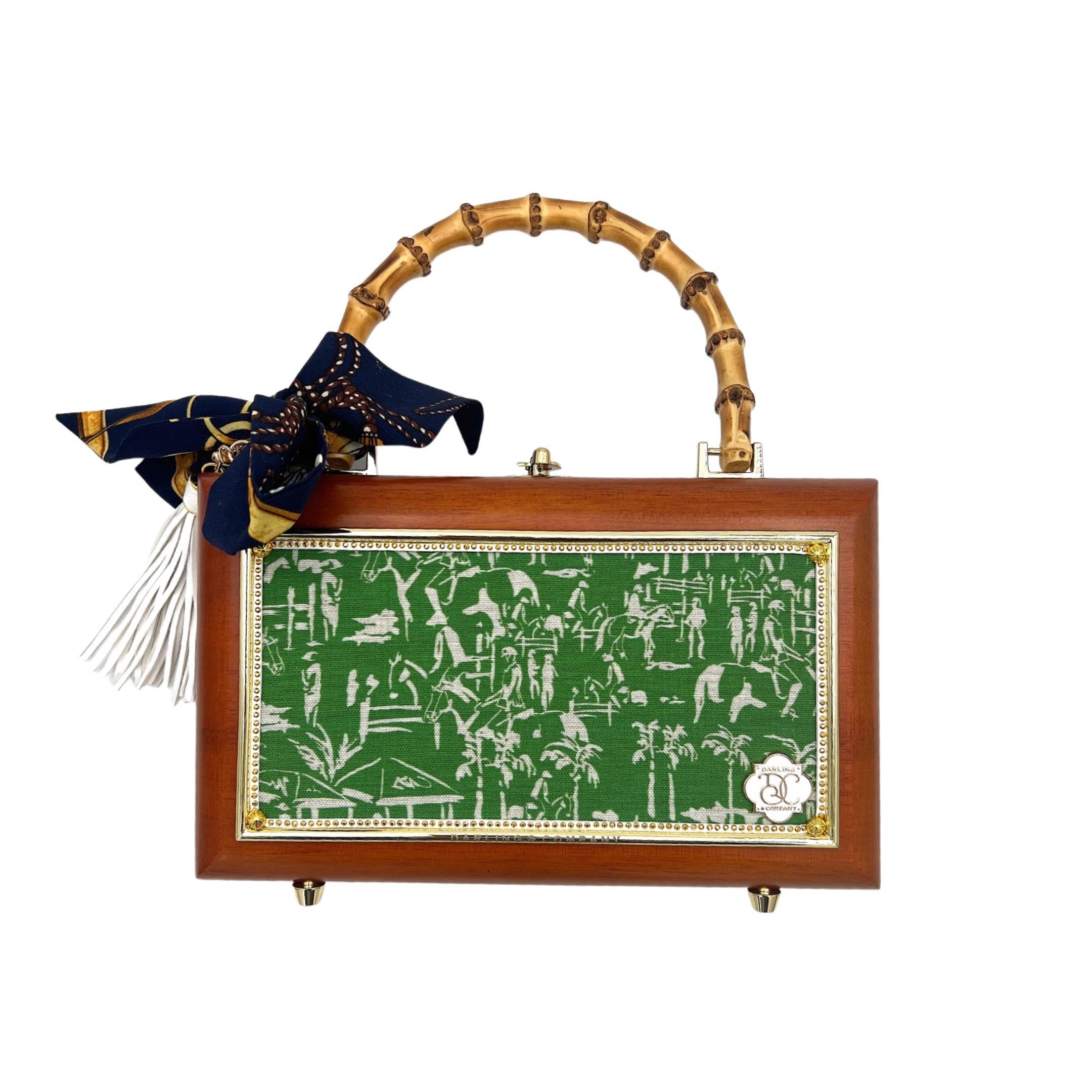 Darling and Company - Vendita all'ingrosso Borsa con manico - Donna - Borsa Equestrian Preppy Toile1