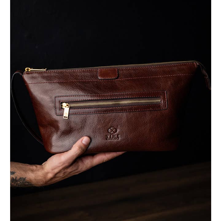 Time Resistance – Großhandel Schmink-/Kosmetiktasche – Leder-Kosmetiktasche Dopp-Kit - Ragtime4