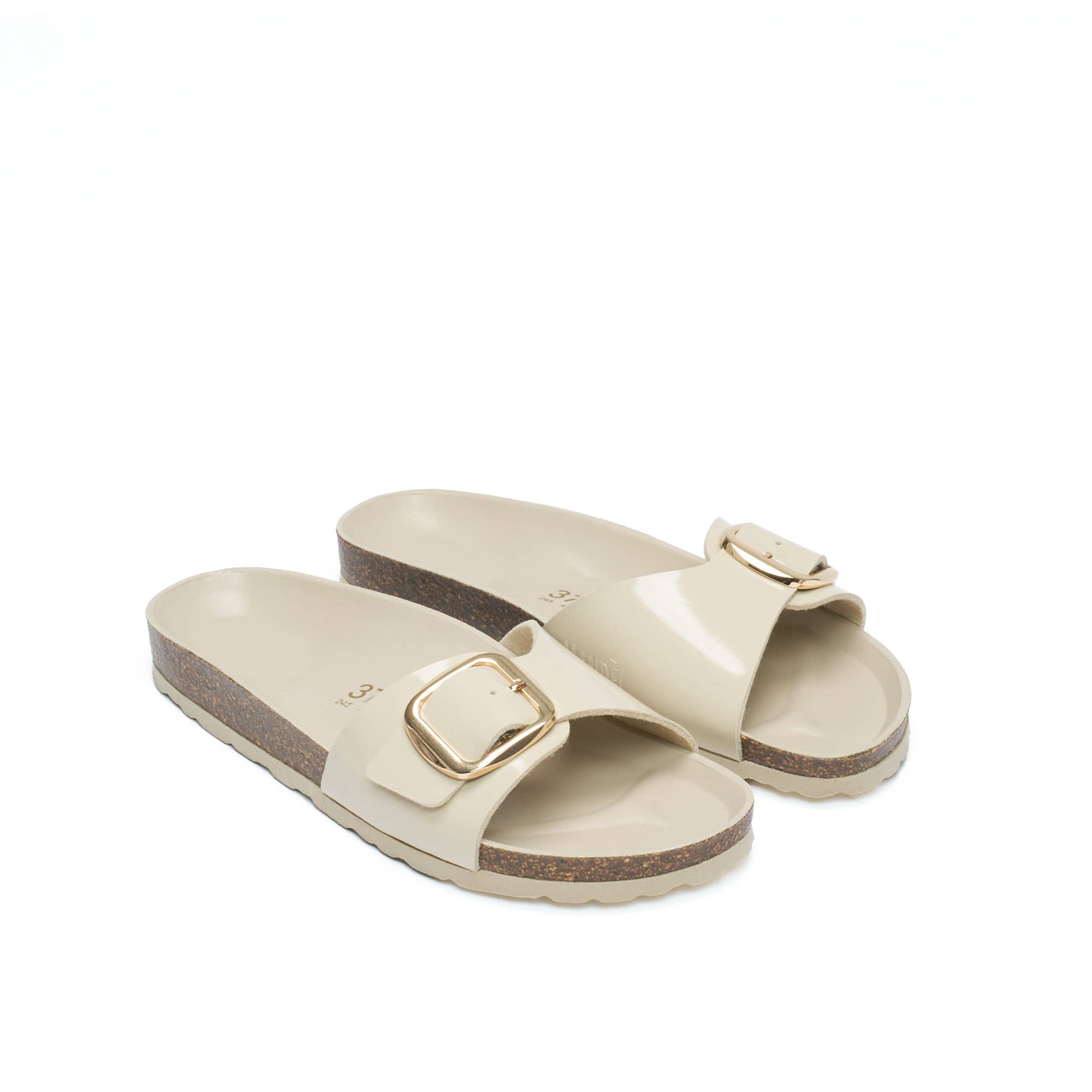 Mandél - Wholesale Sandals - Women's - Beige band ciabatta - Art.MD11244
