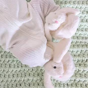 Jomanda Soft Toys & Accessories - Wholesale Slippers - Baby - Bunny Baby Soft Slippers, House Shoes Cream, 0-6 months