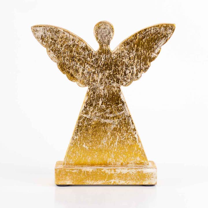 The Royal Standard – wholesale Dekorativt bordsobjekt – Malach Angel Vit/Guld 7x8x2