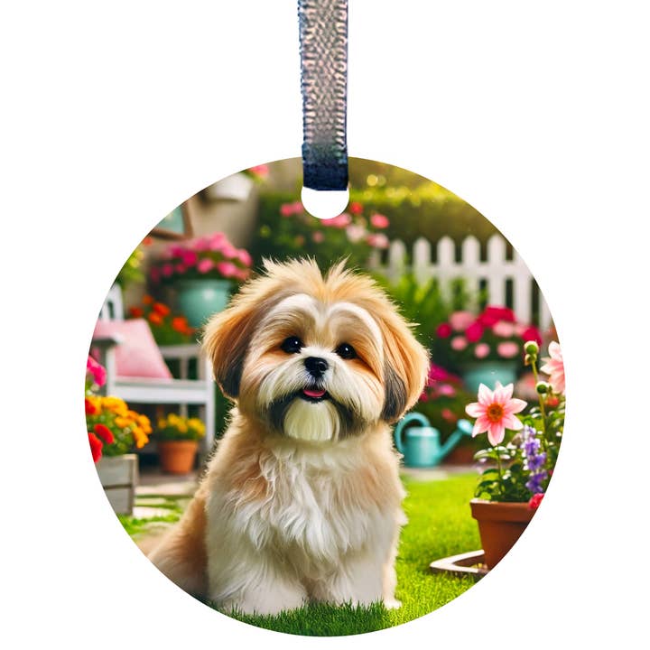 Shih Tzu Hund Akryl Mini Ornament MSC774 av d'ears för wholesale av d'ears inc.