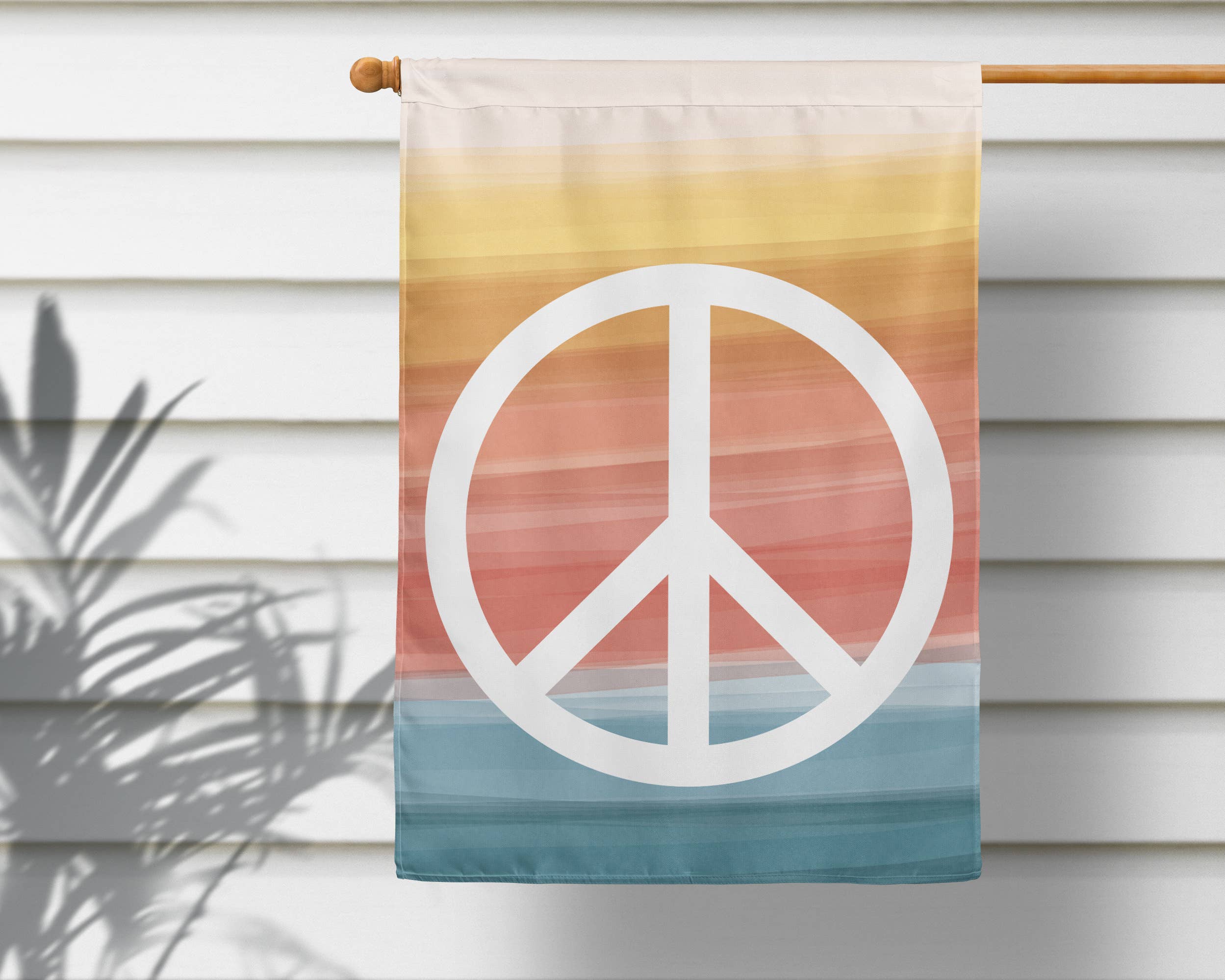 Declaration HOME - Wholesale Flag - Peace + Well Being Ombre Garden and House Flag -Double Sided6