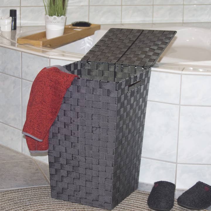 Franz Müller Flechtwaren – wholesale Laundry basket – Square laundry basket with lid