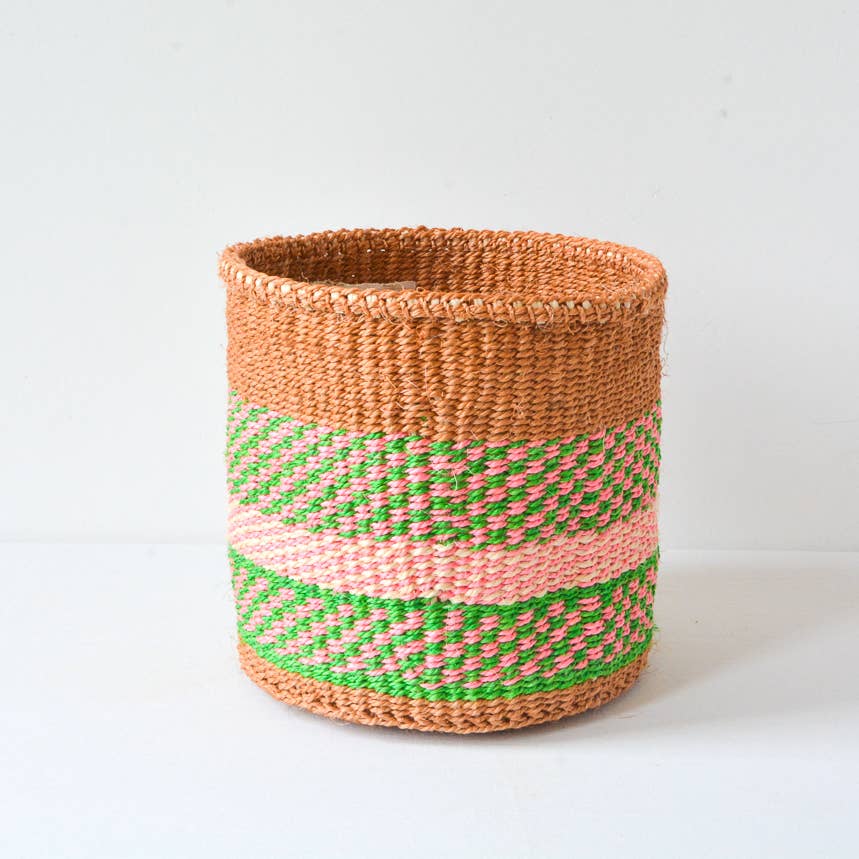 Crafts by Solid - Wholesale Basket - Handwoven Sisal Baskets - Colourful hues - XXS - XXL45
