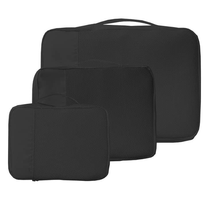 SET OF 3 PACKING PODS - BLACK for wholesale on Faire