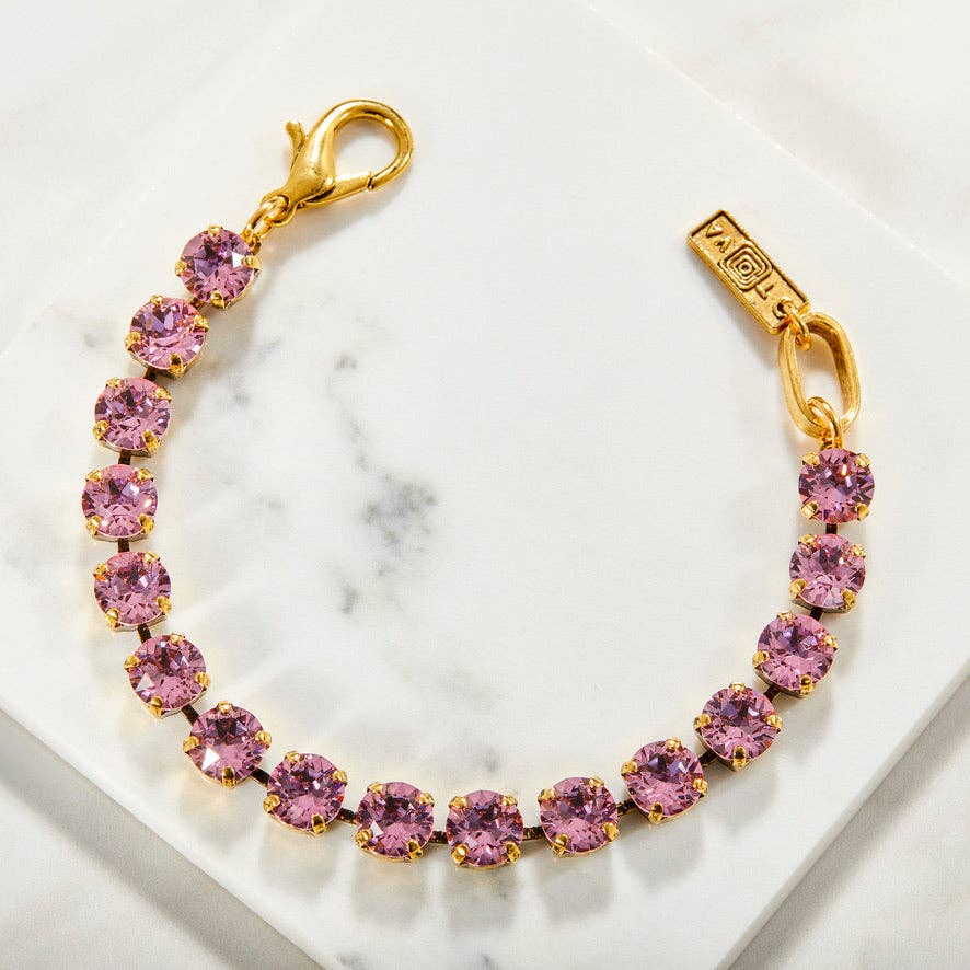 TOVA - Vente Bracelet tennis - Bracelet Izzy en or antique1