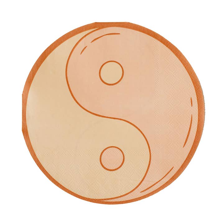 Peace & Love Yin & Yang Large Napkins - 16 Pk. for wholesale by Jollity & Co. + Daydream Society
