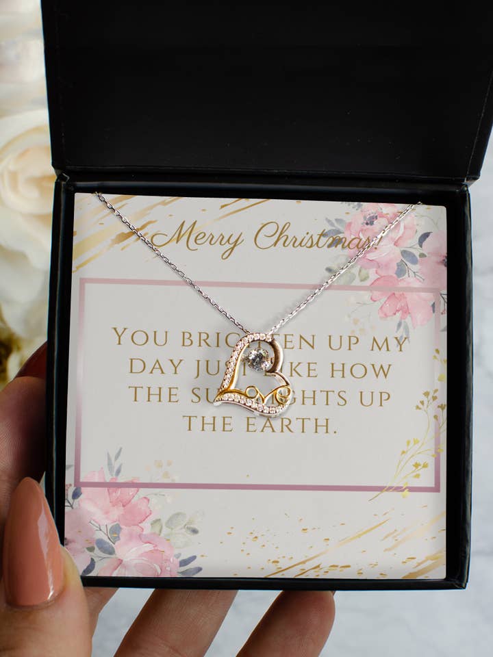 Christmas Necklace Love Dancing Christmas Necklace Gift for her for wholesale by Sunday Treasures/ Royally Pampered