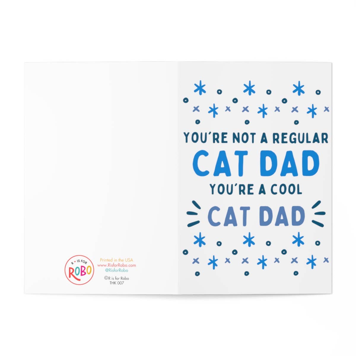 R is for Robo - Wholesale Father's Day Card - Fathers Day Card from the Cat Funny Cat Dad Gifts Cat Lover2