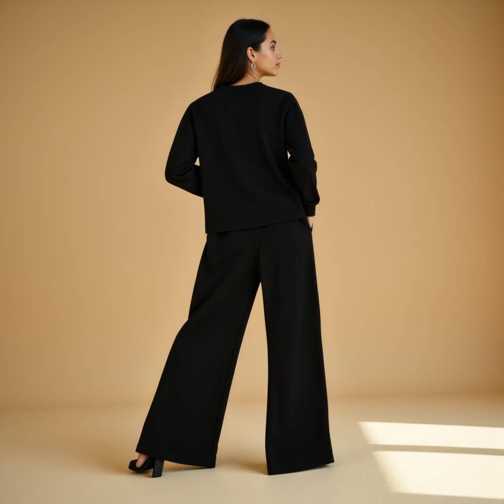 Superior One Corporation - Vendita all'ingrosso Pantalone - Donna - Pantaloni della tuta in pile premium - Gamba larga, Accoglienti, Caldi, Comodi5