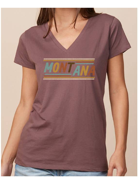 MT Brand Apparel - Wholesale Screen Printed T-Shirt - Women's - Disco Time - Customizable Ladies Relaxed V Neck