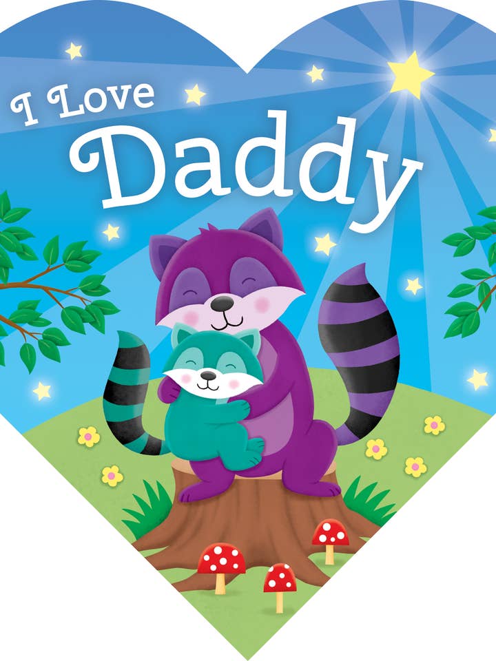 I Love Daddy: Heart Shaped Board Book for wholesale by Kidsbooks Publishing
