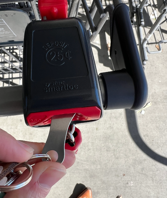 Hazel Grove Customs - Wholesale Keychain - Unisex - Aldi Quarter, Shopping Cart Quarter, Buggy Token1