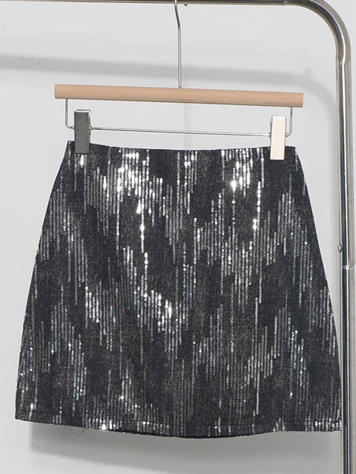 Mccolin - Wholesale Skirt - Women's - Sequin Sparkle Mini Skirt6