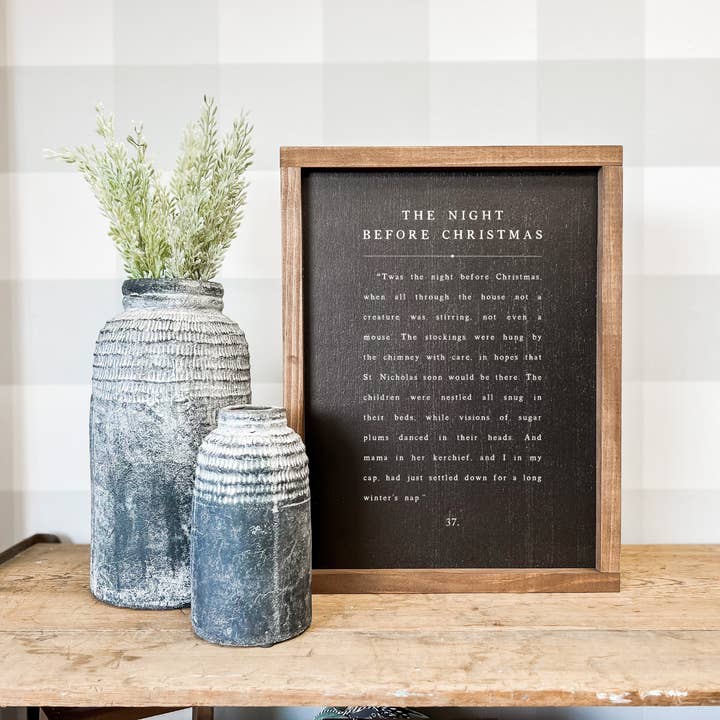 Lily and Sparrow - Wholesale Christmas Wall Art - The Night Before Christmas | Christmas Wall Decor1