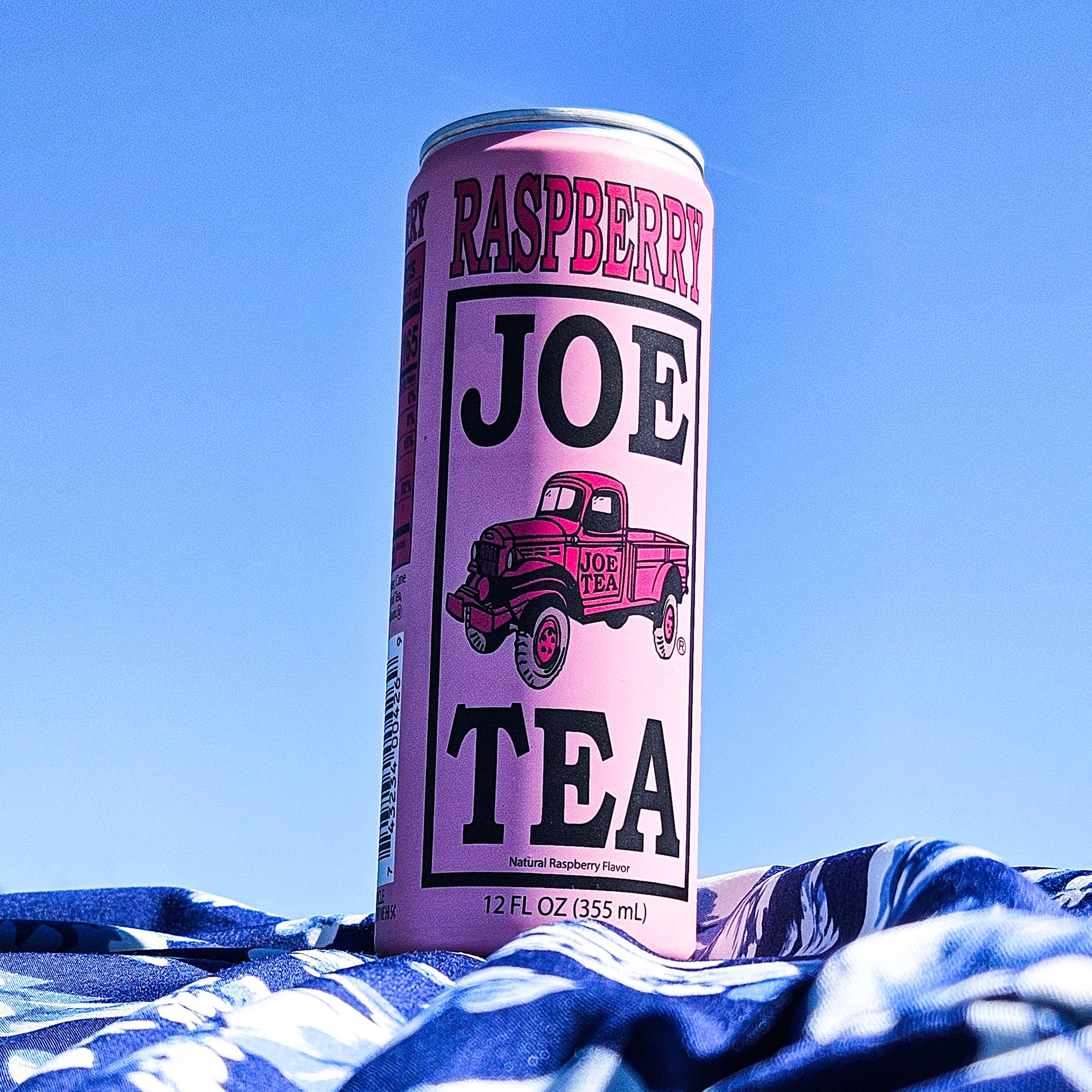 Joe Tea & Joe Chips - Wholesale Iced Tea - Raspberry Tea - Cane Sugar - 36 Pack, Cans