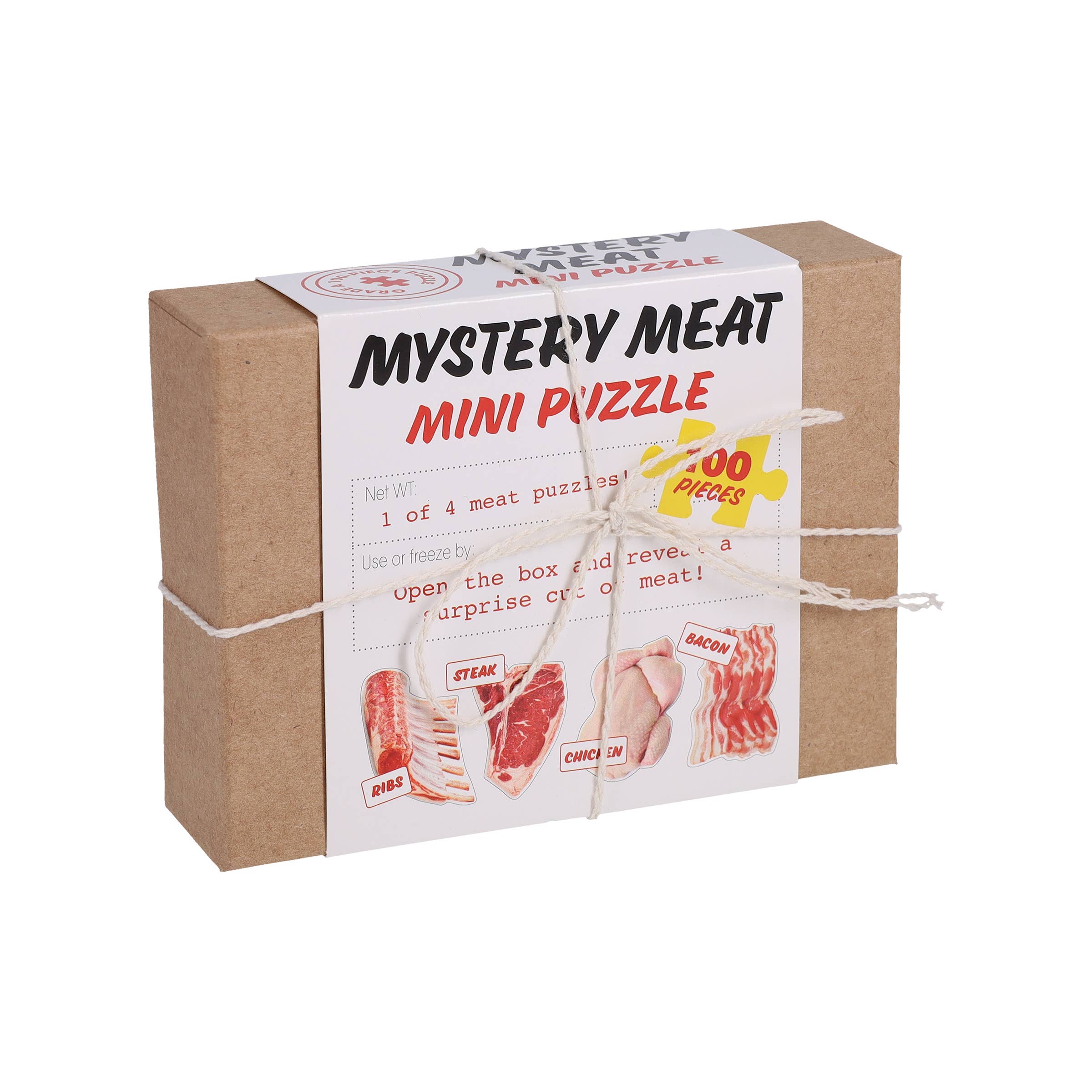 Chronicle Books - Wholesale Puzzle - Adult - Mystery Meat Mini Puzzle CDU of 123