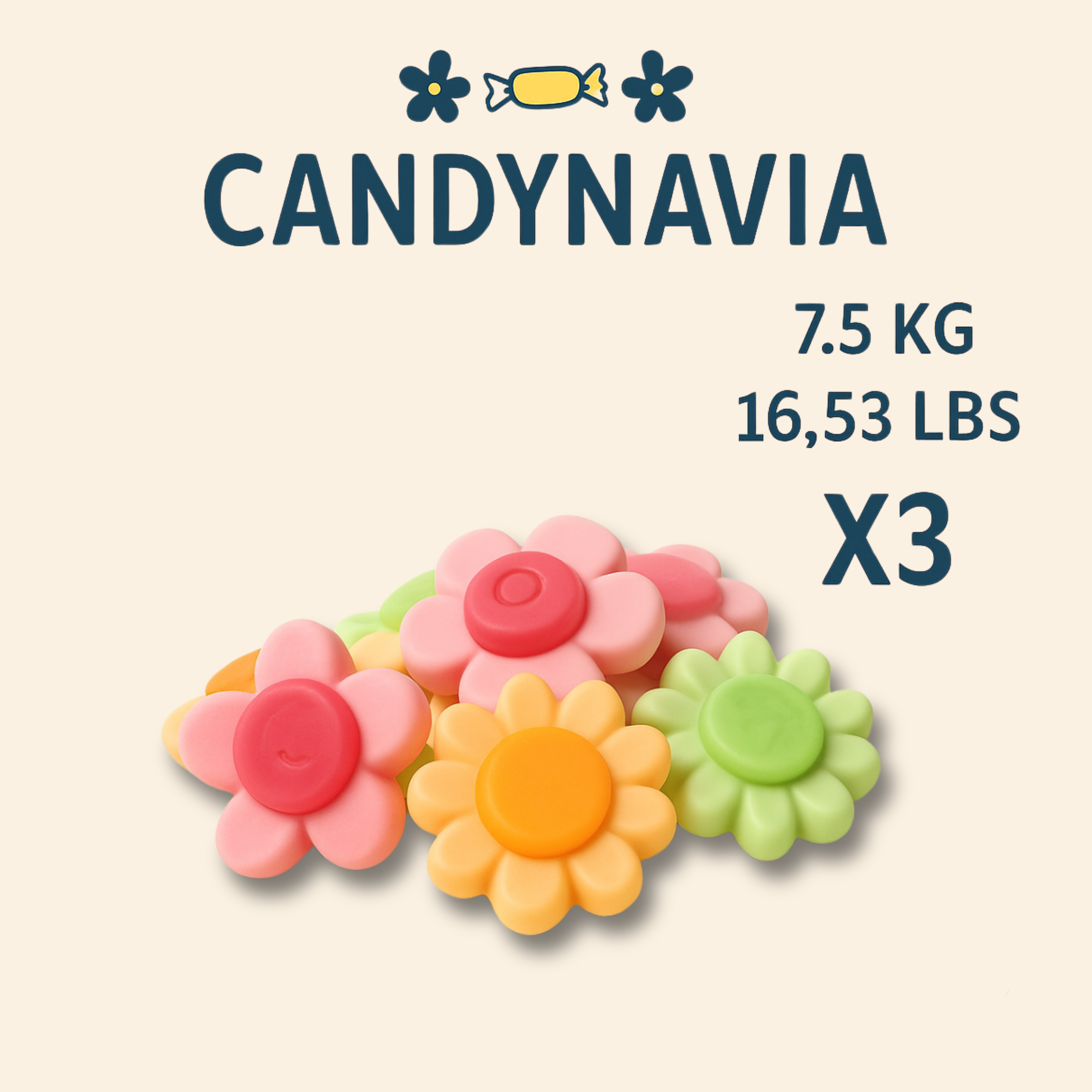 Candynavia – wholesale Gummy – Swedish Candy - Happy Flower2