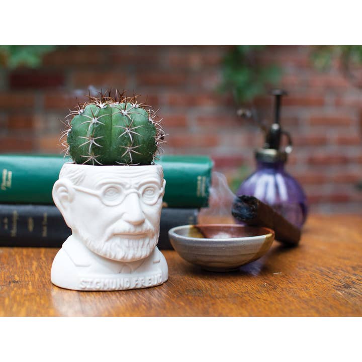 Unemployed Philosophers Guild - Wholesale Plant Pot - Sigmund Freud Planter2