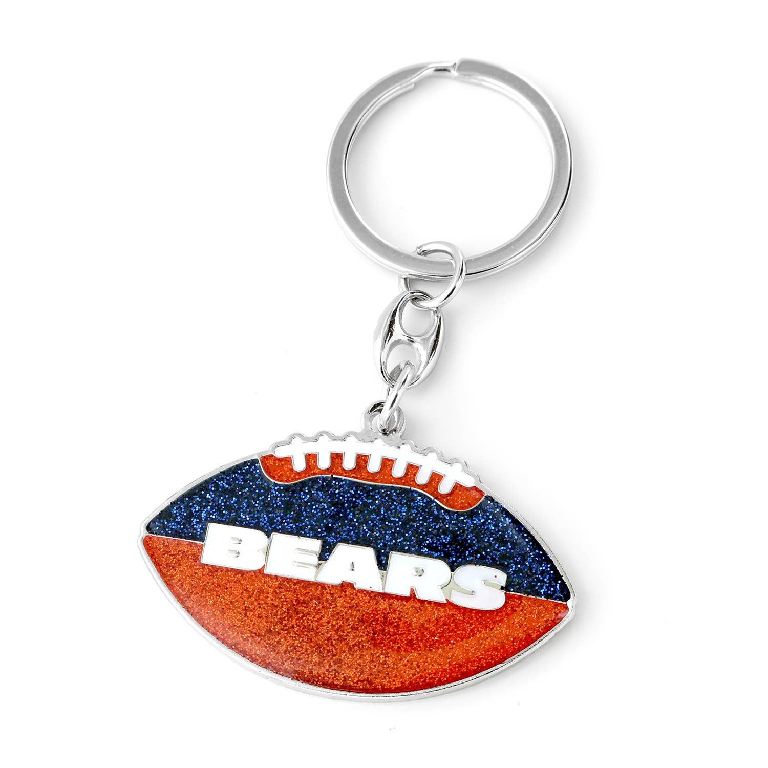 Aminco USA - Wholesale Keychain - Women's - NFL Chicago Bears Glitter Football Keychain0