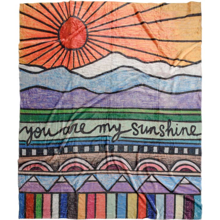 Primitives by Kathy - Wholesale Throw Blanket - You Are My Sunshine Throw Blanket