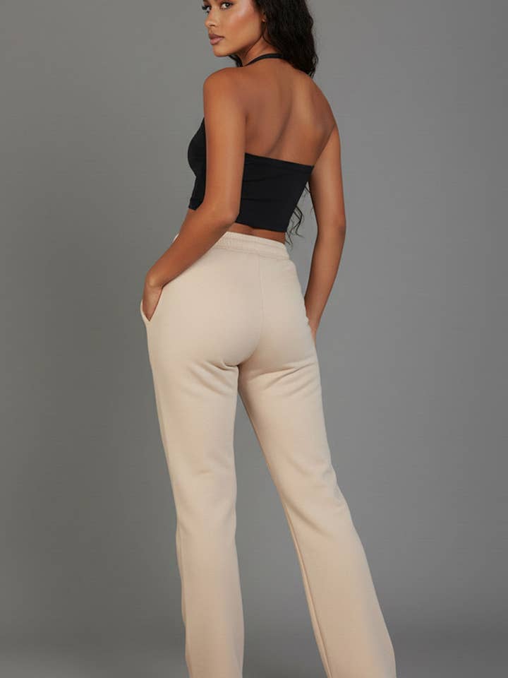 CAPELLA APPAREL – wholesale Mjukis- och joggingbyxor – Dam – Dragsko Waist Slant Pocket Sweatpants17