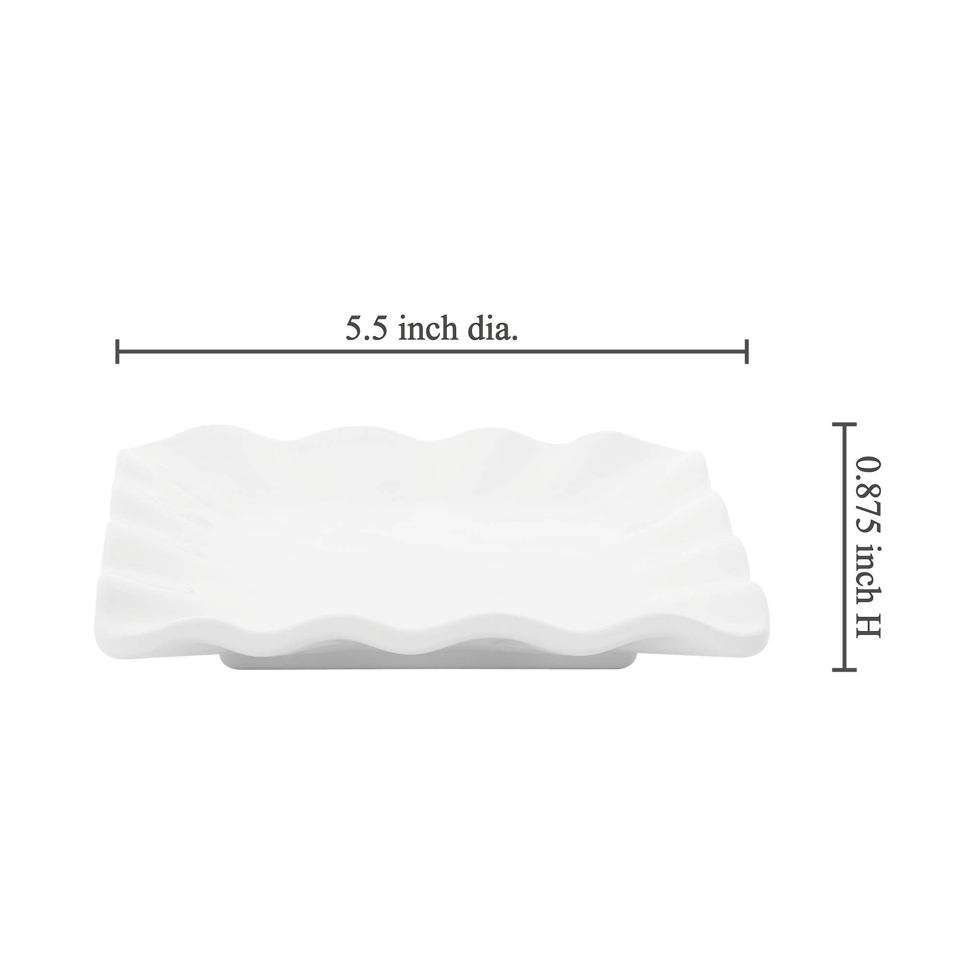 Supreme Housewares - Vente Assiette - Assiette carrée en mélamine blanche 5 1/2"1