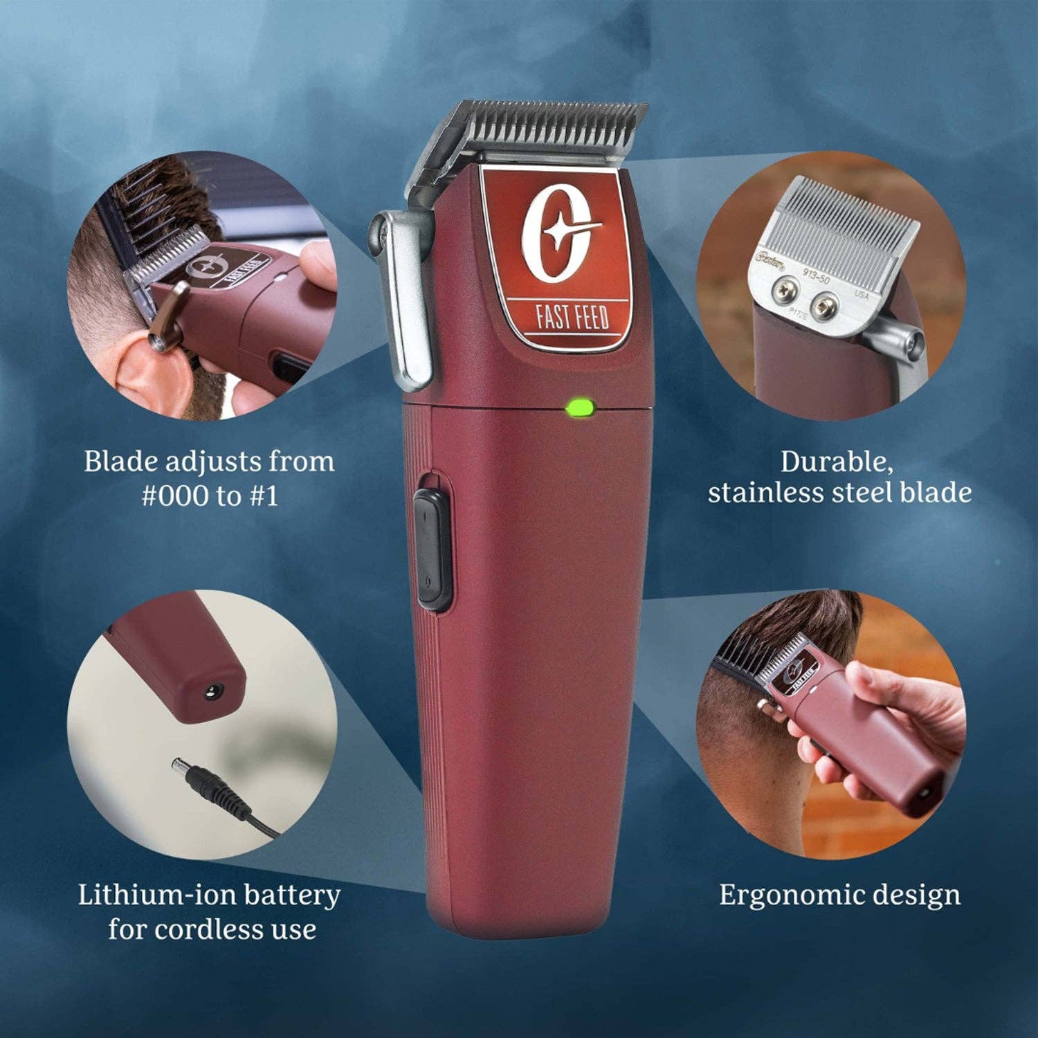 KT Supply - Wholesale Clippers - Men's - Oster Professional Fast Feed Cordless Clipper1