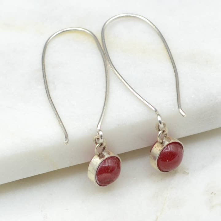 Dramatisk droppe Silver örhängen för wholesale av Didi Bahini Fair Trade