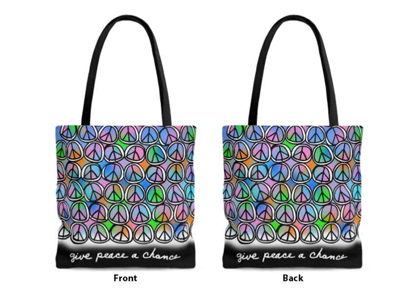 Club Crib - Wholesale Tote Bag - Women's - Peace Signs (2 Colors)2