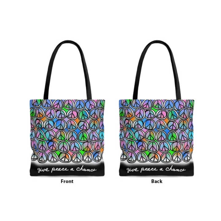 Club Crib - Wholesale Tote Bag - Women's - Peace Signs (2 Colors)2