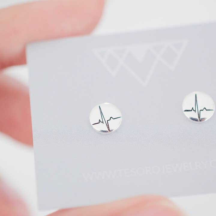 Heartbeat øreringe for engroshandel hos Tesoro Jewelry