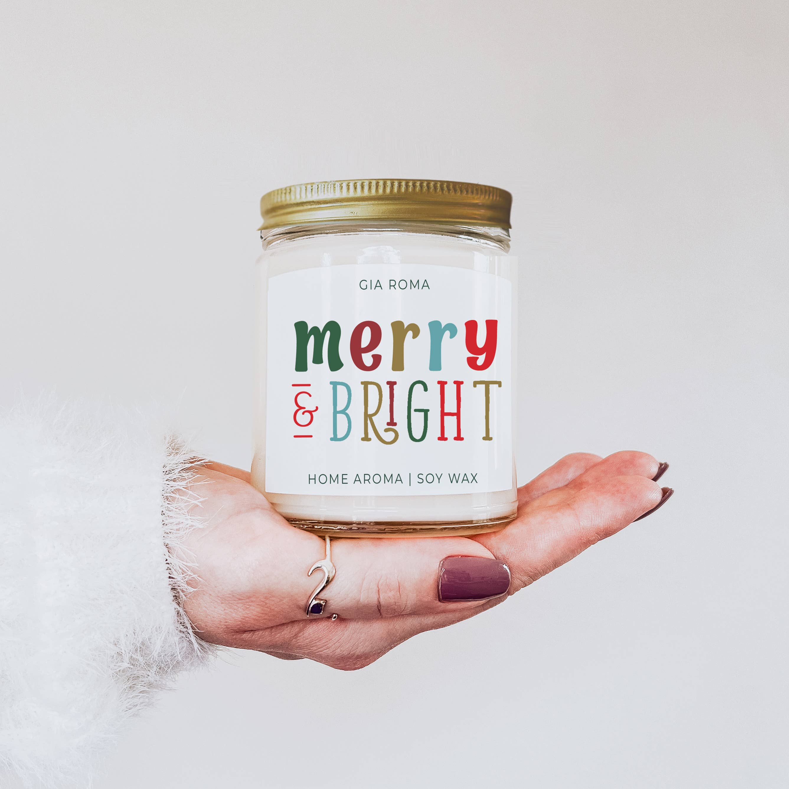 Gia Roma - Wholesale Jar/Filled Candle - Funny Christmas Candle Gifts, Soy Holiday Scented Jar Candle27