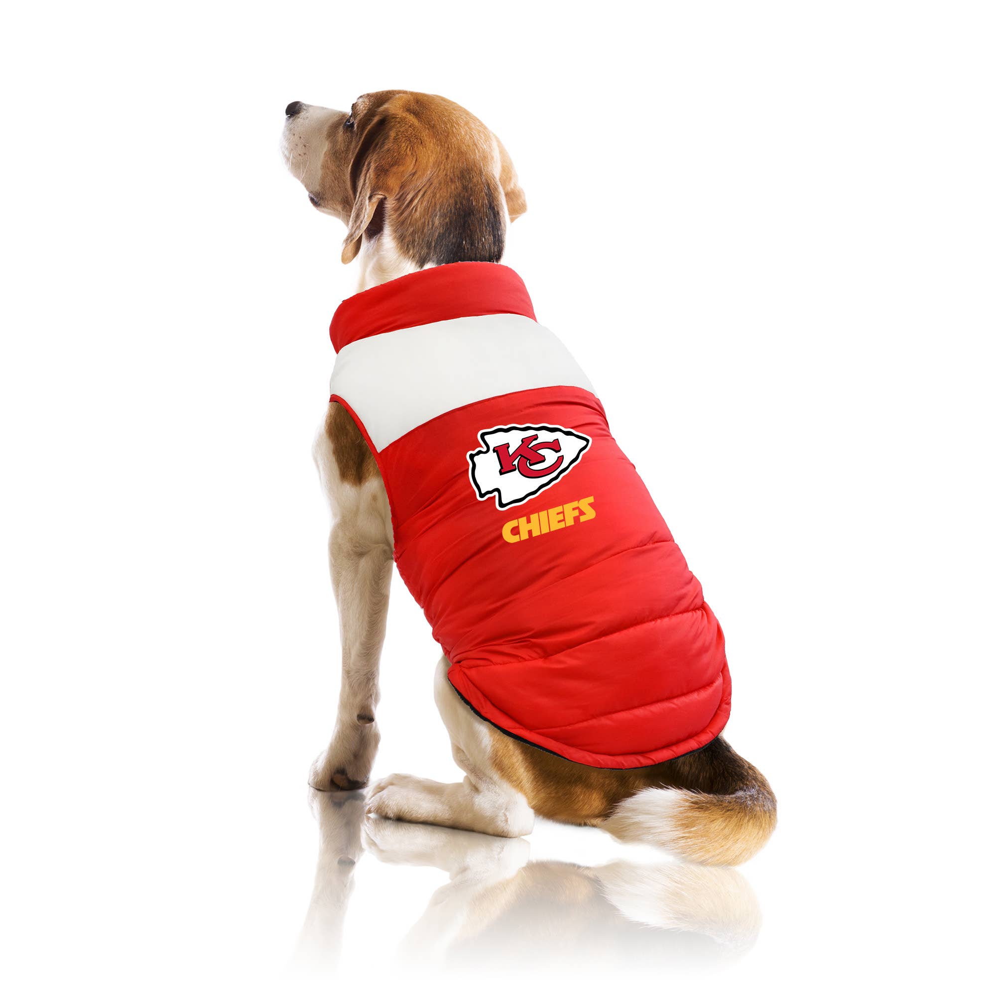 Little Earth Productions - Wholesale Pet Vest - Dog - NFL Kansas City Chiefs Pet Parka Puffer Vest2