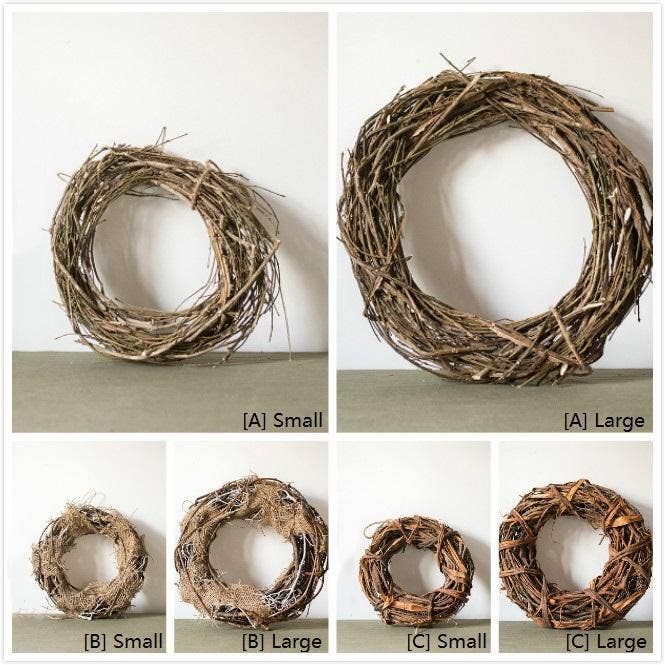 Rustic Reach - Wholesale Wreath - Natural Rattan and Willow Wreath