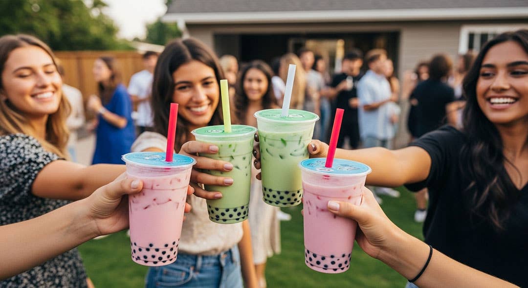 Bubble Tea Supply - Wholesale DIY Drink Kit - At Home Taro Boba Kit3