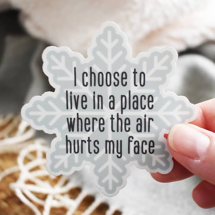 Snowflake Sticker for wholesale by Wild North Co