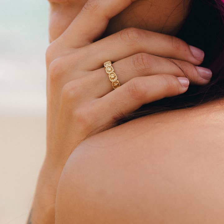 Persea Jewelry - Wholesale Band/Stacked Ring - Anillo Nit Oro2