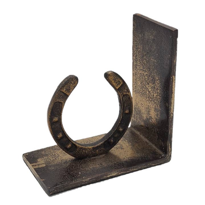 ADC Eindhoven - Wholesale Bookend - Bookend - Horse Peddle - Antique Brass Shiny