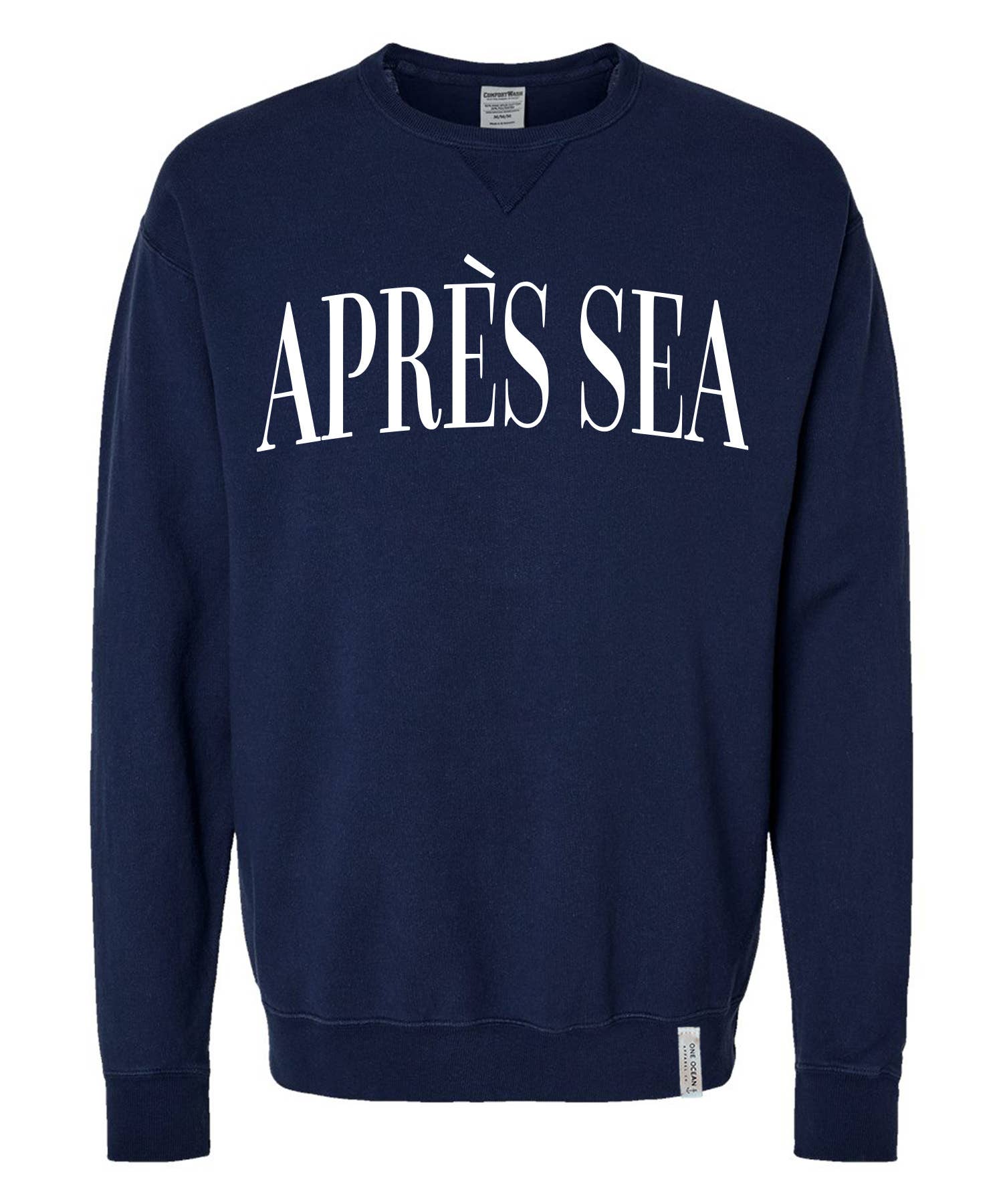 One Ocean Apparel Co.. - Wholesale Graphic Sweatshirt - Unisex - APRES SEA Crewneck - CUSTOM COLORS7