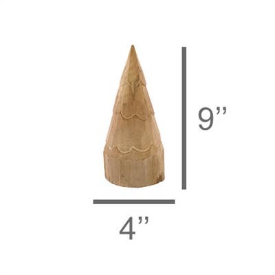 HomArt - Wholesale Christmas Decoration - Primitive Tree , Carved Wood - Sm3