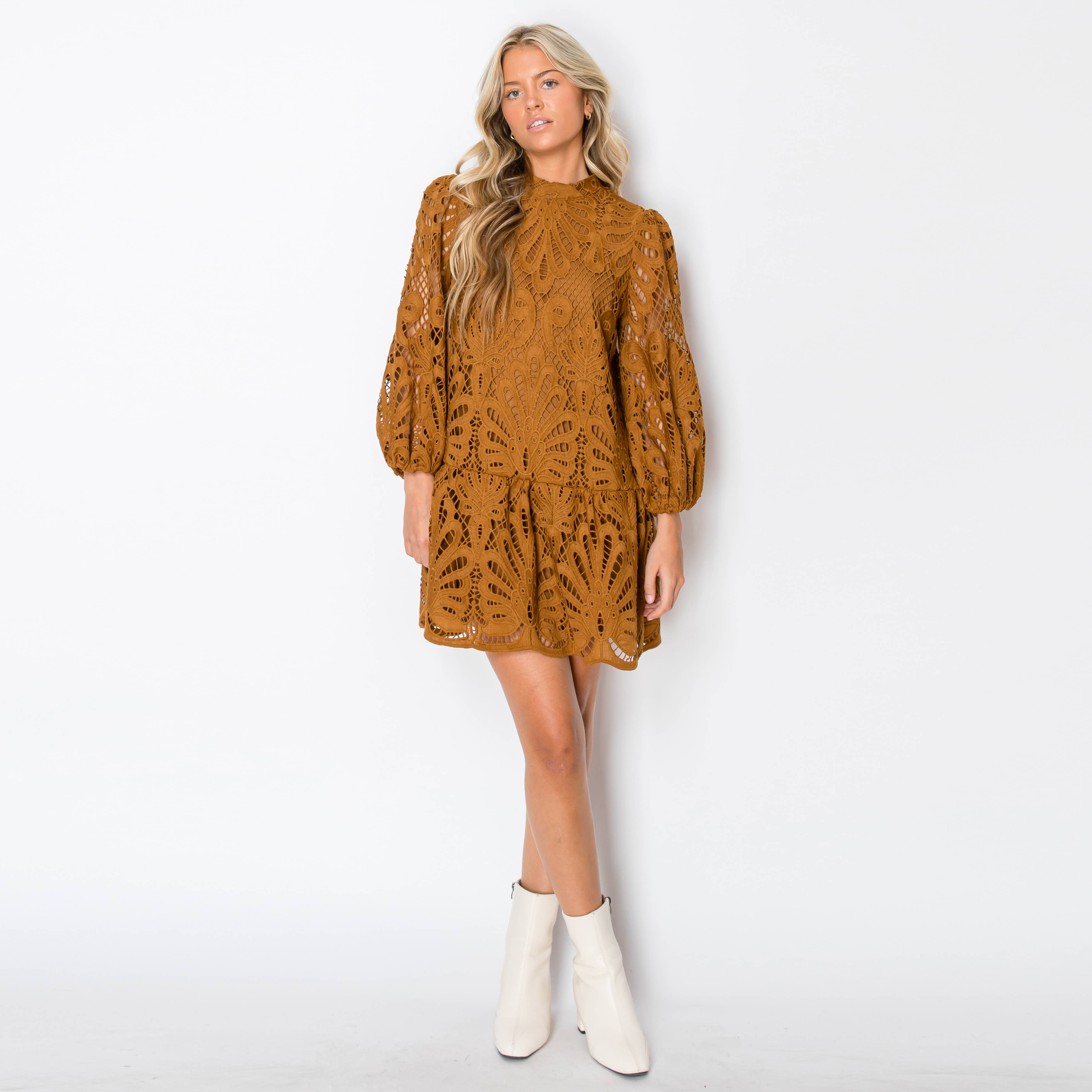 LoveWednesday - Wholesale Dress - Women's - Damask  lace dress - LWD10562