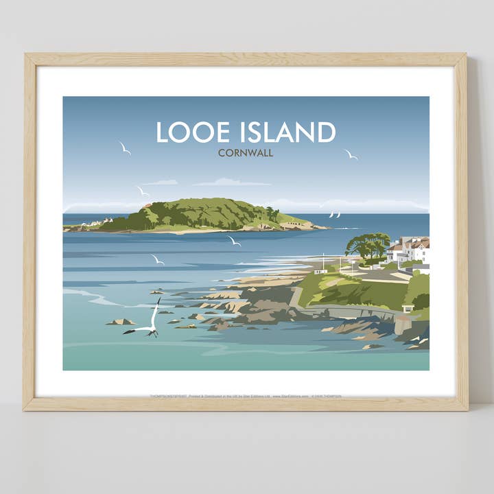 Star Editions – wholesale Art print – Looe Island By Artist Dave Thompson - Premium Art Print1