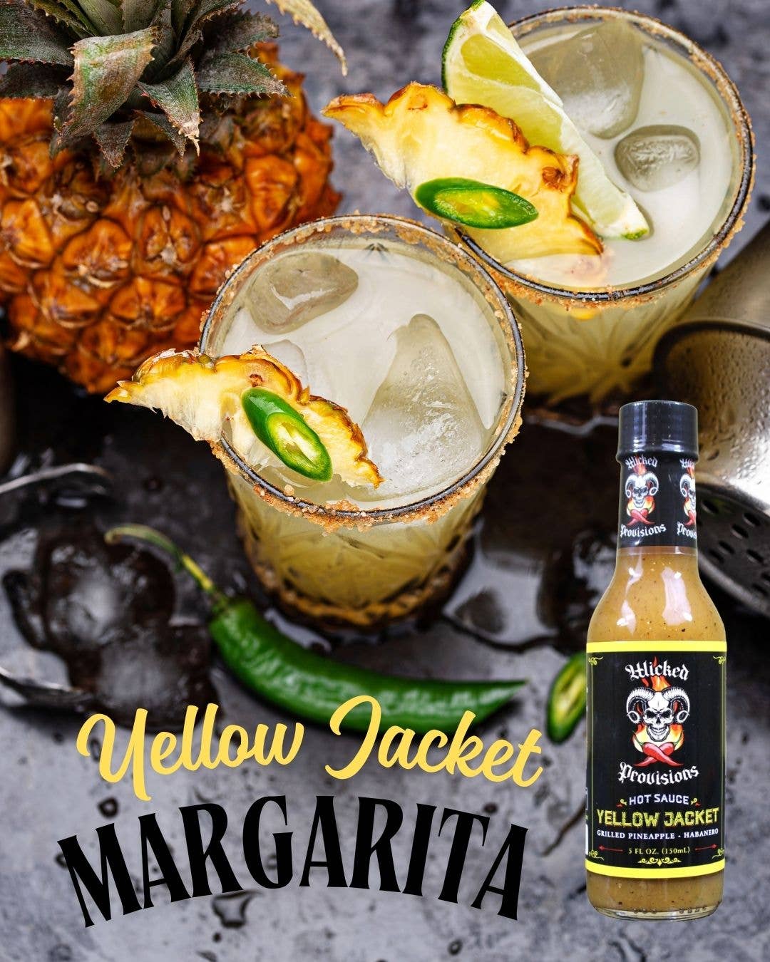 Chef Flaco's Gourmet Foods - Wholesale Hot Sauce - Wicked Provisions - Yellow Jacket Hot Sauce2