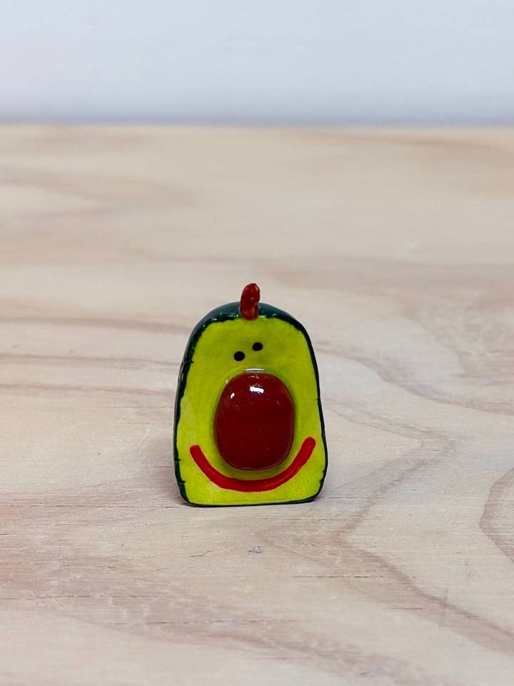 Avocado Ceramic Pal for wholesale by Rolly Poly Studios